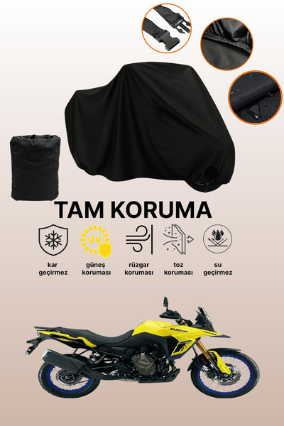 dokaca حقيبة خلفية سوداء وقفل غير متوافقة مع سوزوكي V-Strom 800 DE متوافقة مع...