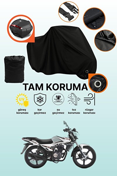dokaca حقيبة خلفية سوداء وقماش متوافق مع قفل RKS RK125-R متوافق مع الدراجات ا...