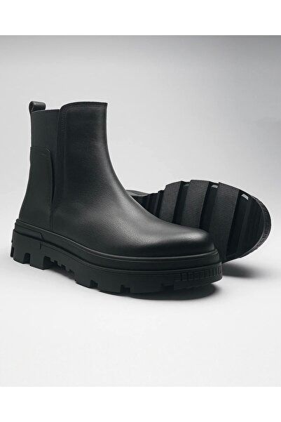 BARIŞ AKBULUT Lastikli Günlük Kauçuk Taban Vegan Deri Bot