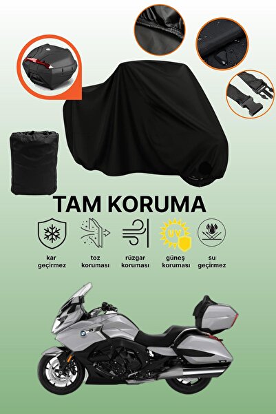 dokaca Black Tail Bag Compatible with Bmw K 1600 Grand America Compatible Mot...