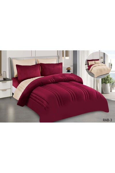 xi Duo Duo طقم مفرش نفرونص شتوي فخم مخمل حشوه كاملة ليشعرك بالدفئ في والراحةف...