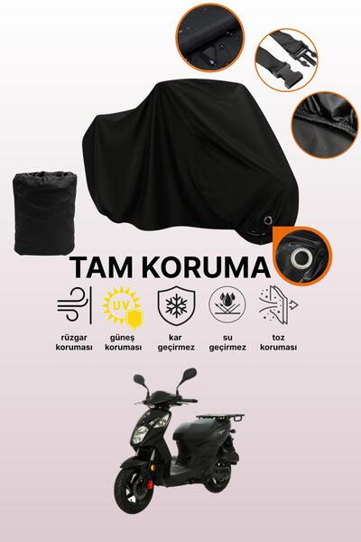 dokaca Black Lock Compatible with Sym Xpro Ii 125 Compatible Motorcycle Tarpa...