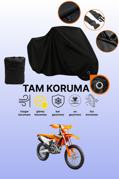 dokaca قماش دراجة نارية متوافق مع KTM 350 EXC-F متوافق مع قفل أسود