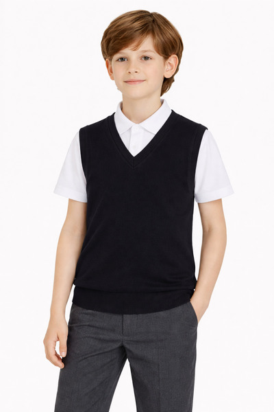 Atabay Kids Atabay 110-01-26 Men's School Sweater V-Neck Comfortable Fit Dail...