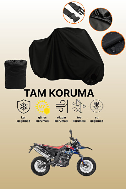 dokaca حقيبة خلفية سوداء وقماش متوافق مع دراجة نارية Aprilia SX 125