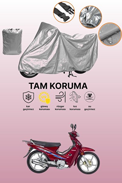 dokaca Gray Rear Bag and Lock Incompatible Kanuni Cup 100 Compatible Motorcyc...