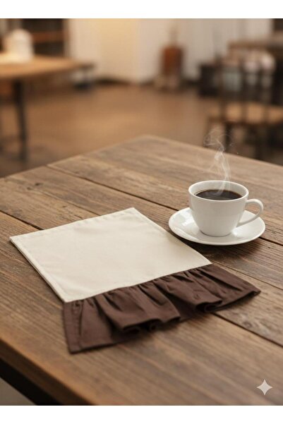 Doğa teks home fırfırlı sunum peçete (4 adet)