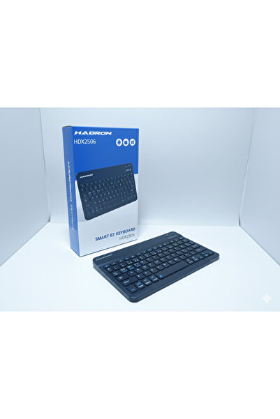 emrebilisim Bluetooth Smart Klavye Q Siyah BT5.2 Kablosuz Şarjlı Klavye - Siyah