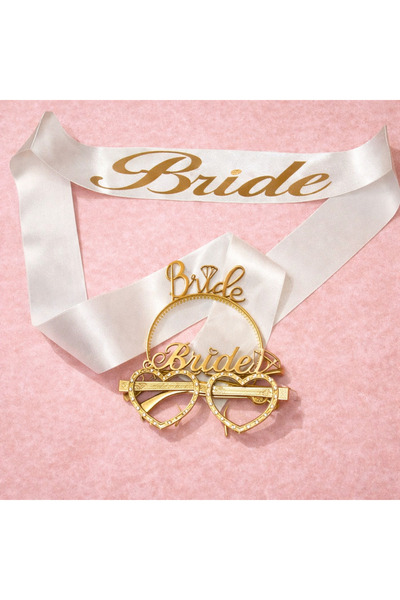 düskapanıparti Bride To Be Taç Gözlük Kuşak Aksesuar Seti | Bekarlığa Veda Pa...