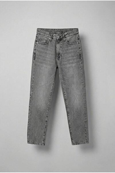 ablukaonline Men's Basic Boyfriend Jean Gray