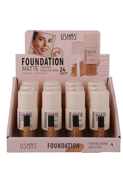 Ushas Foundation Matte Double Coverage 24 H – Fond de ten matifiant