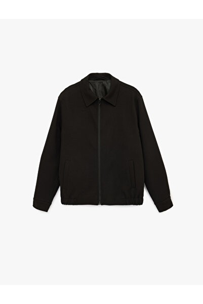 Koton Jachetă bomber cu mânecă lungă, cu buzunare, cu fermoar la guler