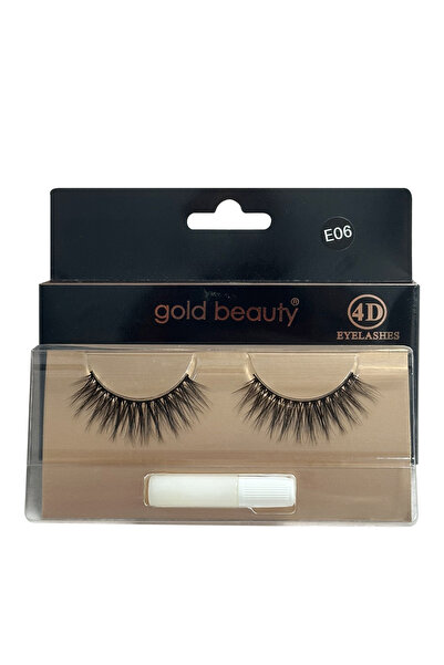 Gold Beauty Takma Kirpik 4D Yoğun Hacimli İpek Takma Kirpik E06
