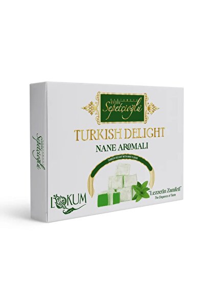 Sepetçioğlu Kastamonu Famous Mint Flavored Turkish Delight 540g