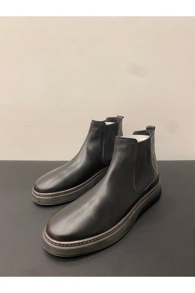 LUCIANO BELLINI Erkek Hakiki Deri Elastik Bantlı Chelsea Bot