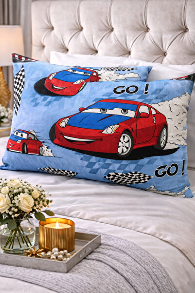 İsmail Gürel 2'li Yastık Kılıfı | Fermuarlı Tasarım | Pamuklu | 50x70 cm | De...