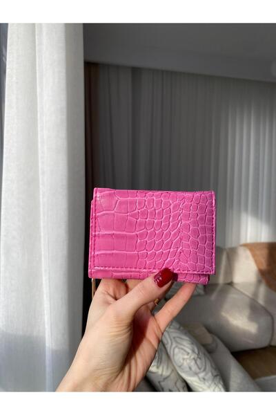 ÇANTA Cat Bag Kadın Pembe Minik Fermuarlı Çok bölmeli Cüzdan