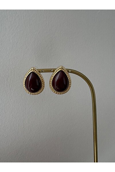 FASHION أقراط ذهبية عتيقة طراز داملا مينا بوردو