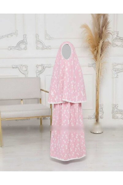 skycott Bow-Patterned Girl's Prayer Set with a Prayer Rug Box