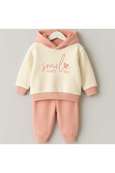 CoolCix Hanorac pentru fetiță, iarnă groasă, cu fleece în interior, set de su...