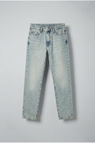 ablukaonline Men's Basic Boyfriend Jean Light Blue