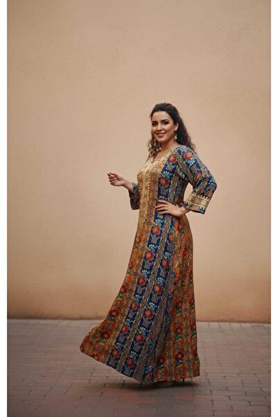 AFandina Mother and daughter jalabiya, Shalki style, distinctive with a match...