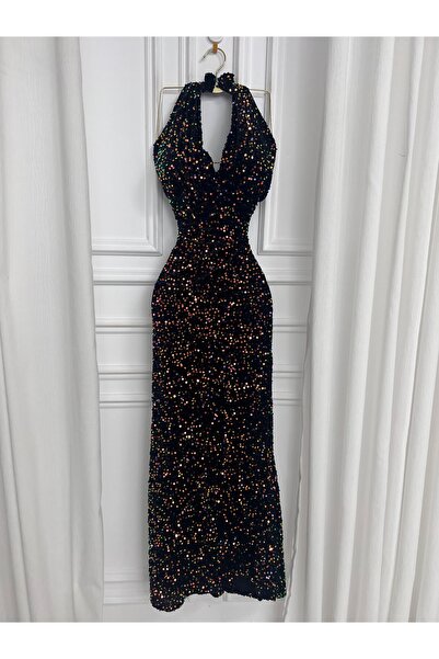 Rizwan01 velvet sequined dress