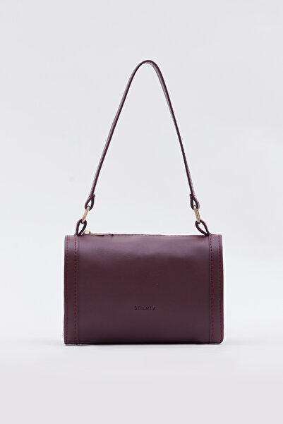 Shanta Bordo D47 Tek Bölmeli Ayarlanabilir Askılı Günlük Minimal Baget El ve ...