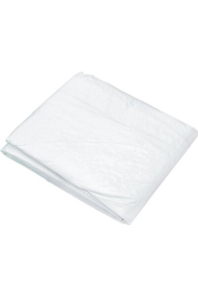 ABK PLASTİK Ekonet 3 m x 6 m Beyaz Su Geçirmez Pullu Çadır Branda Tente Yağmu...