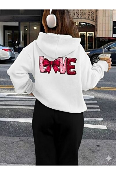 PENTHİLUS Women's Back Printed Oversized Tracksuit Set - 2-Piece Set- 3 Yarn ...