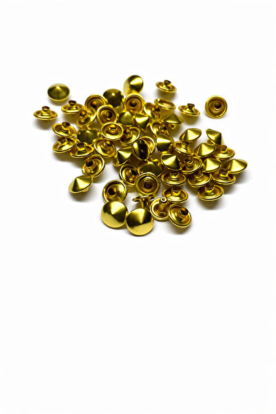 HB DİZAYN Altın Renk Metal Çıtçıt Düğme – Çanta & Aksesuar İçin (20 Adet)