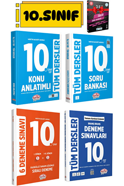 Editör Yayınevi 10. Sınıf Tüm Dersler Konu Anlatımlı+ Soru Bankası+6 Deneme+T...