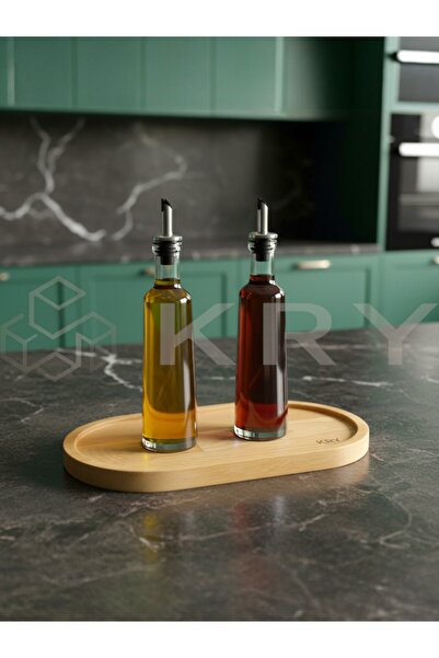 KRY Bambu Amaçlı Sunumluk & Yağdanlık Altlığ ı– Takı, Aksesuar ve Kahvaltılık...