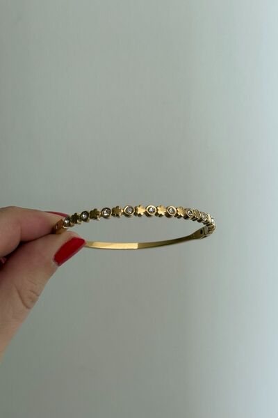 Trendy Butik مشبك من الفولاذ بحجر الزركون