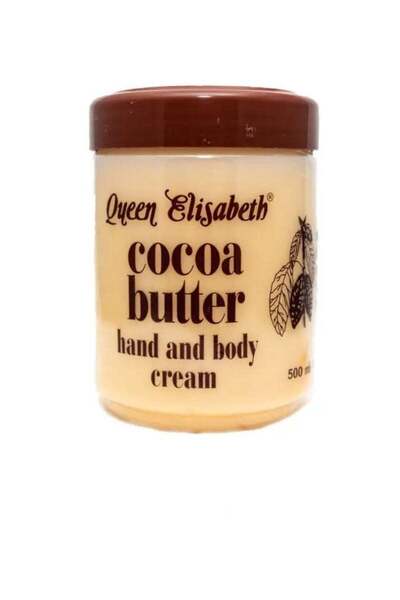 Queen Elizabeth كريم زبدة الكاكاو لليدين والجسم ٥٠٠ مل