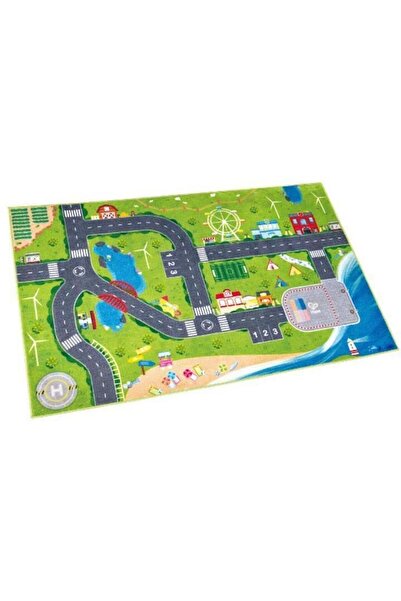 Hape Covoraș de joacă cu trenuleț pentru imaginație creativă E3796