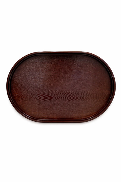 Urbanza Extra Large Oval Wooden Serving Tray cm Dark Brown