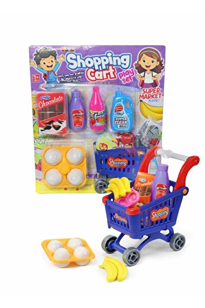 NASYONEL TOYS Oyuncak Alışveriş Arabası Seti – Shopping Cart Play Set, Market...