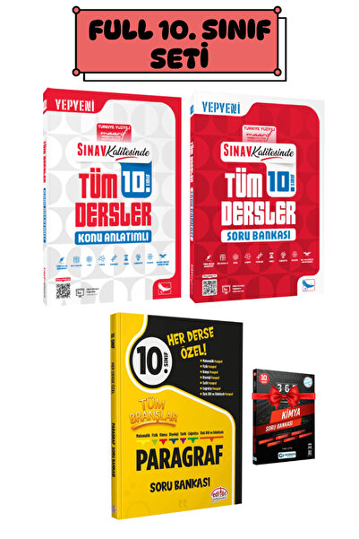 Sınav Yayınları 10. Sınıf Tüm Dersler Konu Anlatımlı+ Soru Bankası+ Editör He...