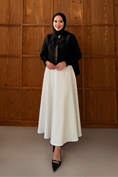 Rimel Moda Laura Mercerized Cardigan Black