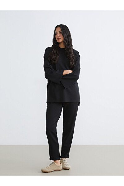 LC Waikiki Rmz Gi̇yi̇m Farkiyla Women's Sweatpants with Waist Drawstring