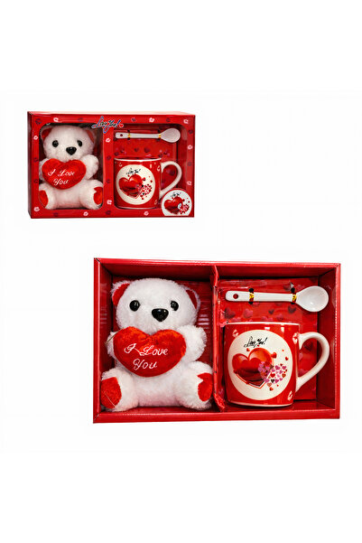 Amigo Plush Bear 11cm and Mug 7x7cm with Ceramic Spoon in Box