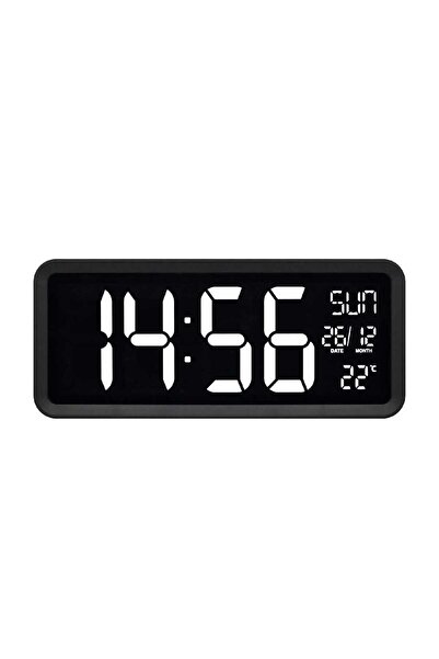Somogyi Giant LED table/wall clock with thermometer 37x16x3.9cm Home