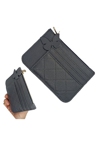 OEM Women's Wallet, Genuine Leather, Dark Gray(23)