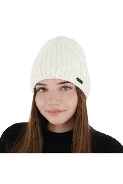 OEM Soletta women's winter hat, white color, with merino wool, Universal size...
