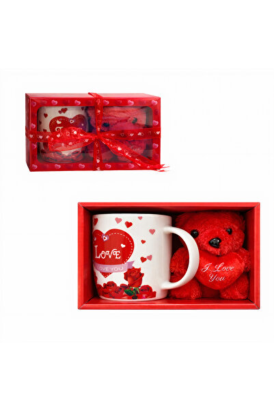 Amigo Plush Bear 10cm and Mug 9x8cm with Ceramic Spoon in Box