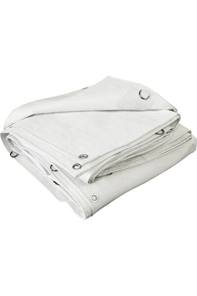 ABK PLASTİK Ekonet Branda Çadırı Ebatlı Su Geçirmez Beyaz 12M x 20M 3 x 4 m -