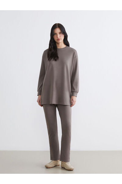 LC Waikiki Brown Elastic Waist Soft Touch Women's Sweatpants