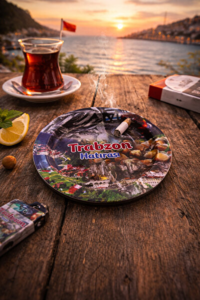 seymenbıçakçılık Souvenir of Trabzon Decorative Ashtray |   Black Sea Themed ...