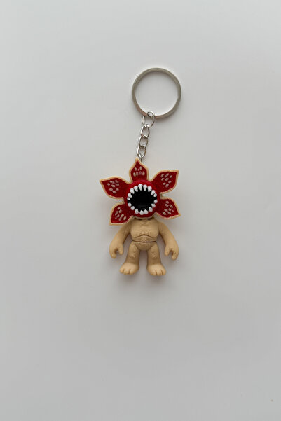 sin istanbul Stranger Things Demogorgon Silver Chain Keychain